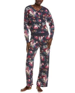 Honeydew Intimates 2Pc Star Seeker Long Vee Set - Blue