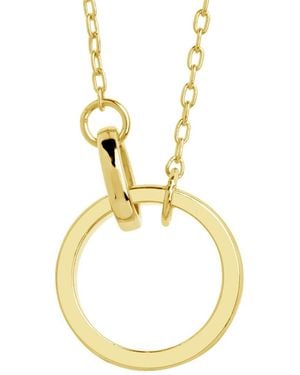 Sterling Forever 14K Plated Pearl Mishel Necklace - Metallic
