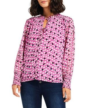 NIC+ZOE Nic+zoe Petite Vivid Dot Top - Red