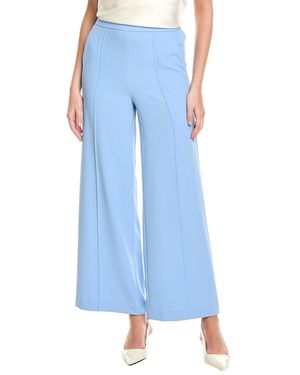 St. John Satin Back Cady Pant - Blue