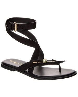 Dior D-Vinity Suede Sandal - Black