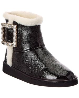 Roger Vivier Patent Boot - Black