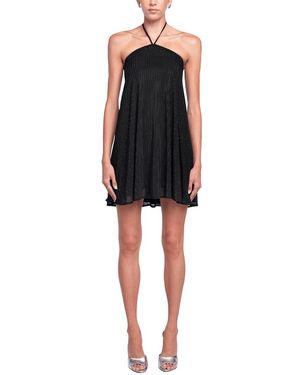 OW Collection Andie Rhinestone Dress - Black