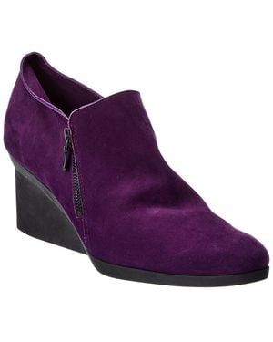 Arche Momali Leather Wedge Bootie - Purple
