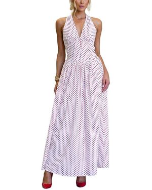 LEON GORI Sleeveless Maxi Dress - Purple