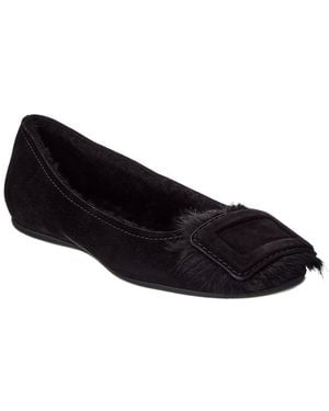 Roger Vivier Suede Ballet Flat - Black