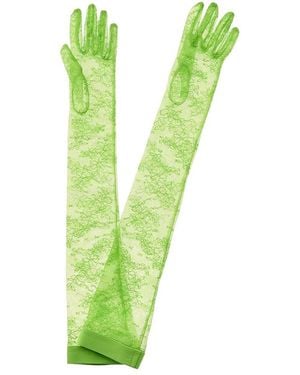 Gianvito Rossi Lace Gloves - Green