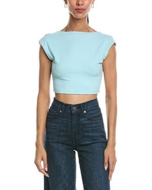 Susana Monaco Open Back Top - Blue