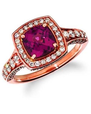 Le Vian Le Vian 14K 3.18 Ct. Tw. Diamond & Rhodolite Ring - Pink