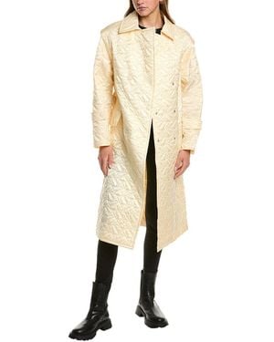 Moncler Samare Coat - Natural