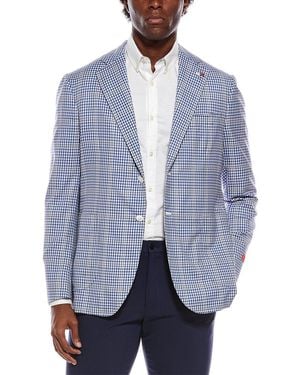 Isaia Wool Blazer - Blue
