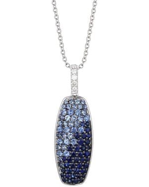 Le Vian Celestial 14K 2.07 Ct. Tw. Diamond & Sapphire Pendant Necklace - Blue