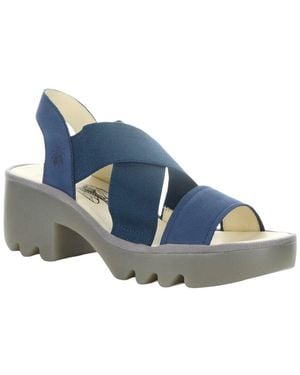 Fly London Taji Suede Sandal - Blue