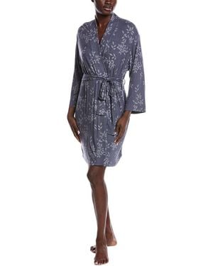 NATORI EDIT Aria Printed Rib Robe - Blue