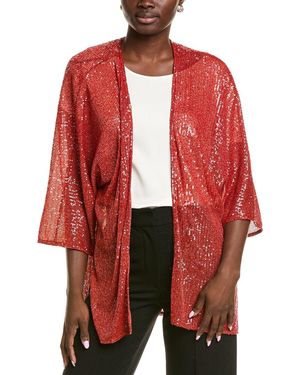 Anne Klein Kimono Cardigan - Red