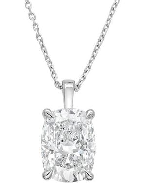 Diana M. Jewels 14K 1.00 Ct. Tw. Lab-Grown Diamond Solitaire Pendant - White