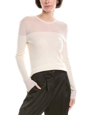 Akris Wool & Silk Pullover - White