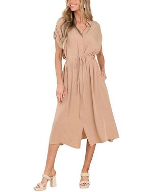 LEON GORI Shirt Dress - Natural
