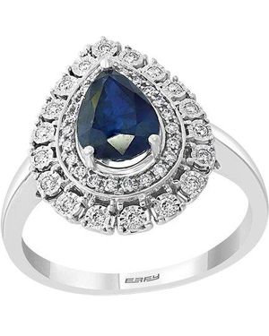 Effy Fine Jewelry 14K 1.52 Ct. Tw. Diamond & Sapphire Ring - Blue