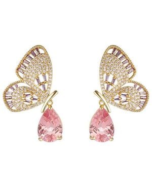 Eye Candy LA Cz Drop Earring - Multicolor