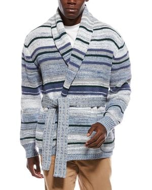 Jonathan Simkhai Keenan Linen & Wool-Blend Cardigan - Blue