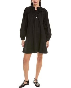 Alpha Studio Shirred Mini Dress - Black