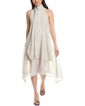 Moonsea Sleeveless Midi Dress - White
