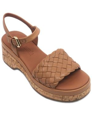 Gentle Souls Dorris Leather Wedge - Brown