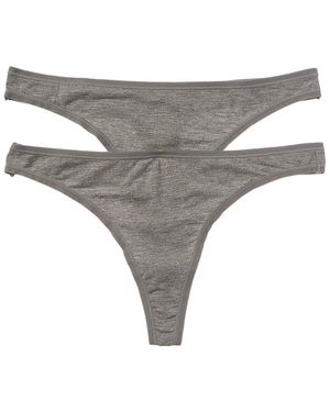 Lively 2pk The All-day Thong - Grey