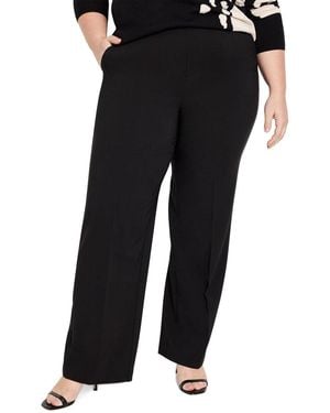 NIC+ZOE Plus Stretch Suiting Lenox Wide Leg Jean - Black