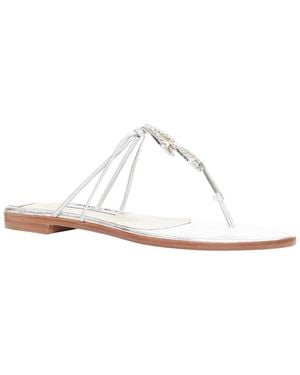 Jimmy Choo Leather Strap Sandal (Authentic Pre-Loved) - White