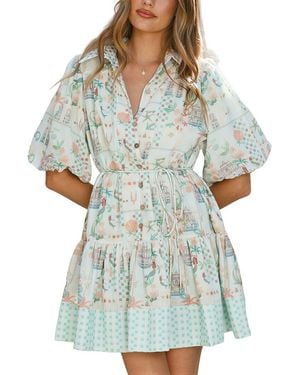 CHARLOTTE GREEN Mini Dress - Blue