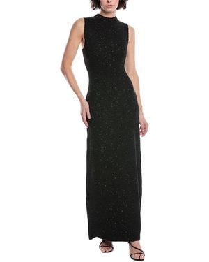 Lela Rose Sequin Sweater Gown - Black