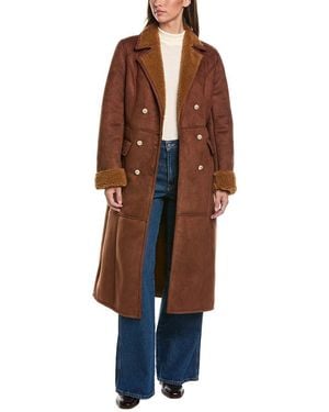 Generation Love Benton Faux Shearling Coat - Brown