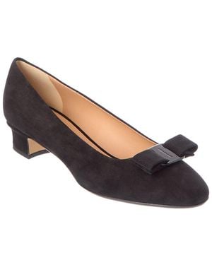 Ferragamo Suede Pump - Black