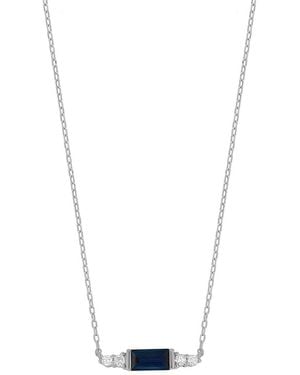 Bony Levy El Mar 18K 0.31 Ct. Tw. Diamond & 1 Sapphire Pendant Necklace - White