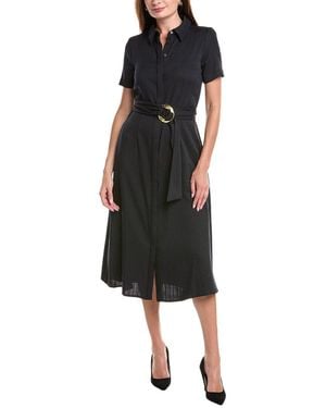 Julia Jordan Belted Midi Dress - Black