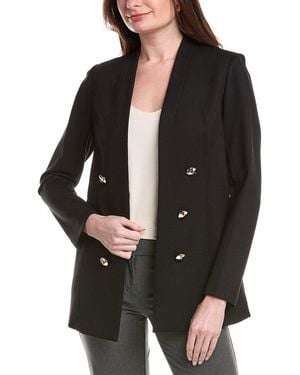 Anne Klein Funnel Neck Jacket - Black