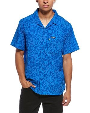 COSTA APPAREL Camp Tech Woven Printed Shirt - Blue
