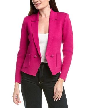 L'Agence Sofia Knit Blazer - Pink