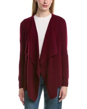 Bruno Magli Waterfall Wool & Cashmere-Blend Cardigan - Red
