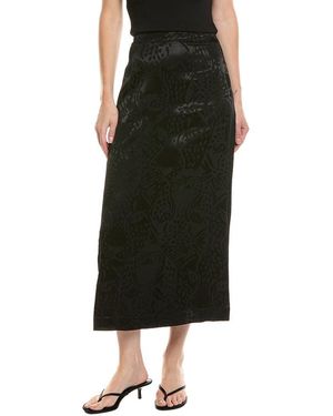 FARM Rio Jacquard Maxi Skirt - Black
