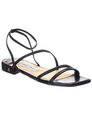 Jimmy Choo Nori Leather Sandal - Metallic