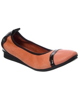 Arche Ninour Leather Flat - Pink