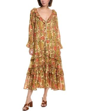 Free People Garden Wonders Maxi Dress - Metallic