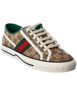 Gucci Tennis 1977 Canvas Trainer - Brown