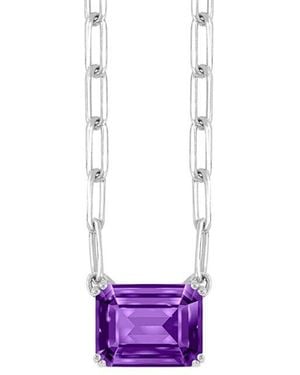 Gemstones 0.80 Ct. Tw. Amethyst Pendant Necklace - Pink