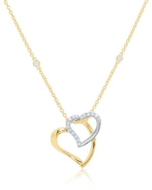 Diana M. Jewels 14k 0.21 Ct. Tw. Diamond Necklace - Metallic
