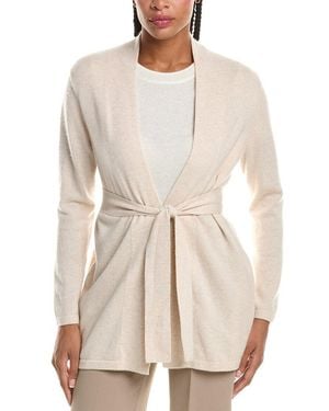 N.Peal Cashmere Relaxed 100% Cashmere Cardigan - Natural
