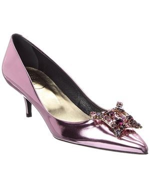 Roger Vivier King 50 Leather Pump - Pink
